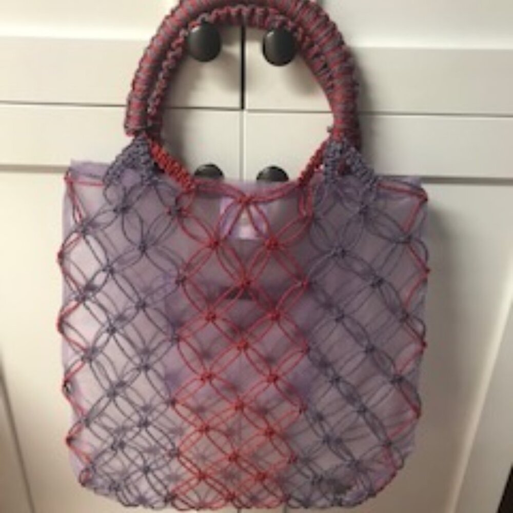 Lovely HUGO BOSS fishnet tote